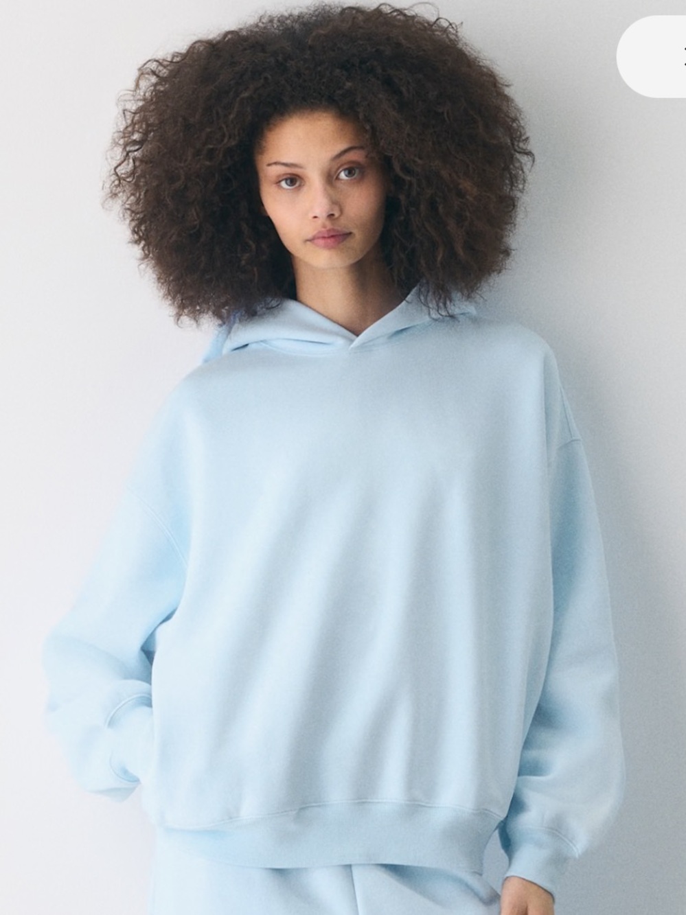 Aritzia Cozy Sweatfleece Mega Hoodie Villa Blue Large